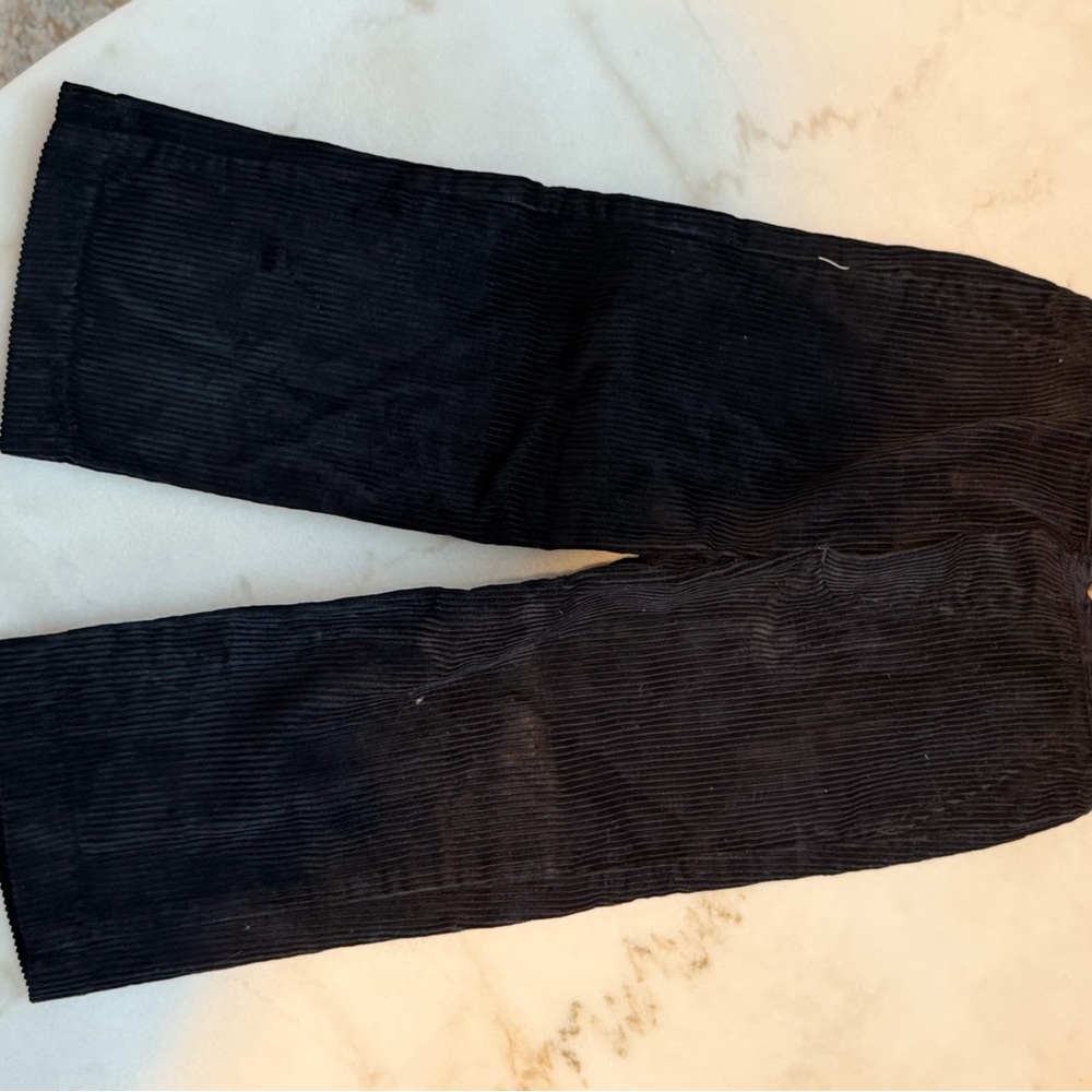 Kids Black Formal Corduroy Pants